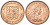ДЖЕРСИ 1/2 ПЕННИ 1971 ЕЛИЗАВЕТА II (1952-) МОЛОДОЙ ПОРТРЕТ KM 29 бронза 218-1058