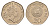 Гернси 20 пенсов 1988 редкий год, тираж 5.000 экземпляров KM 44 медно-никель aUNC 4659-567