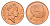 Фиджи 2 цента 1992 KM 50a цинк плакированный медью UNC 4395-1116