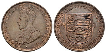 Джерси 1/12 шиллинга 1931 Георг V (1910-1936) KM 16 бронза 4512-432