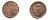 Великобритания 1 пенни 2010 Елизавета II (1952-2022) KM 1107, Spink B6 сталь плакированная медью 177-1231