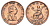 Великобритания 1/2 пенни 1799 Георг III (1760-1820) KM 647, Spink 3778 медь 3711-842