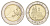 Германия 2 евро 2012 D, Замок Нойшванштайн, Бавария KM 305 биметалл UNC 4654-1123
