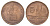 Колумбия 5 песо 1980 KM 268 бронза UNC 4693-121