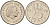 Нидерланды 25 центов 1970 Юлиана (1949-1980) KM 183 никель    4598-455