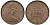 Великобритания 1 пенни 1971 Елизавета II (1952-2022) KM 915, Spink 4237 (B1) бронза 4128-757