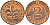 ФРГ 2 пфеннига 1980 D J.381a, KM 106a сталь плакированная медью    4598-846