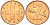 Швейцария 2 раппена 1968 В KM 47 бронза UNC 4573-1217
