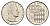 Монако 1 франк 1986 Ренье III (1949-2005) KM 140 никель UNC 53-734