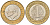 Турция 1 лира 2009 Кемаль Ататюрк KM 1244 биметалл  4610-1151