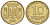 Украина 10 копеек 2010 KM 1.1b алюминиевая бронза 4124-646