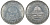 Египет 1 фунт 1997 50 лет Арабскому земельному банку KM 847 серебро  UNC  11-153-31