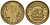 Франция 50 сантимов 1933 KM 894.1, Le Franc 192.15 алюминиевая бронза 4158-669