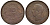 Греция 10 лепта 1869 ВВ, король Георг I (1863-1913) KM 43 медь 4536-612