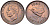 Великобритания 1 фартинг 1945 Георг VI (1936-1952) KM 843, Spink 4116 бронза 4594-348
