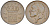 БЕЛЬГИЯ 50 САНТИМОВ 1954 BELGIE, БОДУЭН I (1951-1993) KM 145 бронза 214-161