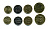 Эстония	лот из 4 монет 1992-2003 (10, 20, 50 сентов, 1 крона) KM 22, 23a, 24, 35 UNC N2-17