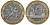 Франция 10 франков 1988 тип гений Бастилии KM 964.1, Le Franc 375.2 биметалл 45-1021