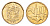 ЮАР 10 центов 1999 герб, цветок алоэ KM 161 сталь плакированная бронзой UNC 4694-754