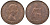 Великобритания 1 пенни 1967 Елизавета II (1952-2022) KM 897, Spink 4157 бронза 4131-515