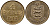 Гернси 4 дабла (дубля) 1945 Н KM 13 бронза aUNC 4606-1057