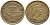 Гонконг 10 центов 1975 Елизавета II (1952-) KM 28.3 никель латунь 110-652