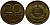 ГДР 20 пфеннигов 1969 А, первый год KM 11 латунь UNC 4395-1124