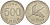 Южная Корея 500 вон 1984 маньчжурский журавль KM 27 медно-никель UNC 4545-1116