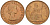 Великобритания 1 пенни 1962 Елизавета II (1952-2022) KM 897, Spink 4157 бронза 4112-745