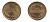 ЯПОНИЯ 10 ЙЕН 2005 17 ГОД KM 97.2 бронза UNC 89-621