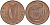 Ирландия 1 пенни 1982 мифологическая птица лира KM 20 бронза 4146-427