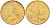 Италия 20 лир 1991 R, дубовый лист KM 97.2 алюминиевая бронза  UNC  4594-826