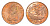 Остров Мэн 1/2 пенни 1983 Елизавета II (1952-2022) KM 58 бронза UNC 4647-145