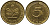 ФРГ 5 ПФЕННИГОВ 1972 G KM 107, J.382 сталь плакированная латунью 4178-254
