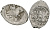 Великое Княжество Московское копейка 1535-1547 Иван IV Васильевич, Псковский монетный двор, 0,67 гр. ГиК №74 серебро    262-442