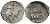 Великое Княжество Московское денга 1535 - 1547 Иван IV Васильевич, Московский монетный двор, 0,36 грамм ГиК №21 серебро 262-1237