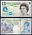 Великобритания 5 фунтов 2002 Елизавета II (1952-2022), Элизабет Фрай, подпись C. Salmon Pick 391 d бумага UNC (пресс) 7219-2-3-1