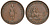 Канада 1/2 пенни = 1 су 1852 банк Квебека, Quebec Bank Token CCT PC-3, Breton His 529, KM Tn20 медь 1531-735