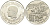 Тунис 1 динар 1969 Хабиб Бургиба, святой Августин KM 296 серебро PROOF 1098-4-53