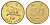 Гонконг 50 центов 1998 KM 68 сталь плакированная латунью UNC 4700-212