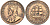 ЮАР 1 пенни 1927 Георг V (1910-1936) KM 14.2 бронза 4574-1143