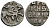 Русское Царство денга 1547-1584 Иван IV Васильевич, Московский  монетный двор, 0,34 ГР ГиК №57 серебро 262-1411