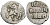 Великое Княжество Московское денга 1535-1547 Иван IV Васильевич, Тверской монетный двор, 0,34 грамм ГиК №67 серебро    262-1322