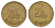 Великобритания жетон 20 пенсов ND латунь UNC 4636-1261