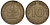 ФРГ 10 пфеннигов 1950 F KM 108, J 383 сталь плакированная латунью 25-1741