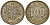 Япония 100 йен 1960 Год 35, Император Хирохито Сева (1926-1989) Y 78 серебро 4141-435