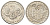 США медаль в честь полета на Луну Аполлон-16 1972 диаметр 26 мм, вес 6,6 гр белый металл 4670-547