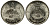 Египет 5 фунтов 1987 AH 1407, 75 лет нефтяной компании MISR KM 619 серебро UNC 1519-515