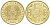 КАЗАХСТАН 5 ТЕНГЕ 2004 KM 24 латунь 211-941