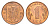 Румыния 1 лей 1995 редкий год KM 115 сталь плакировнная медью UNC 4659-1066